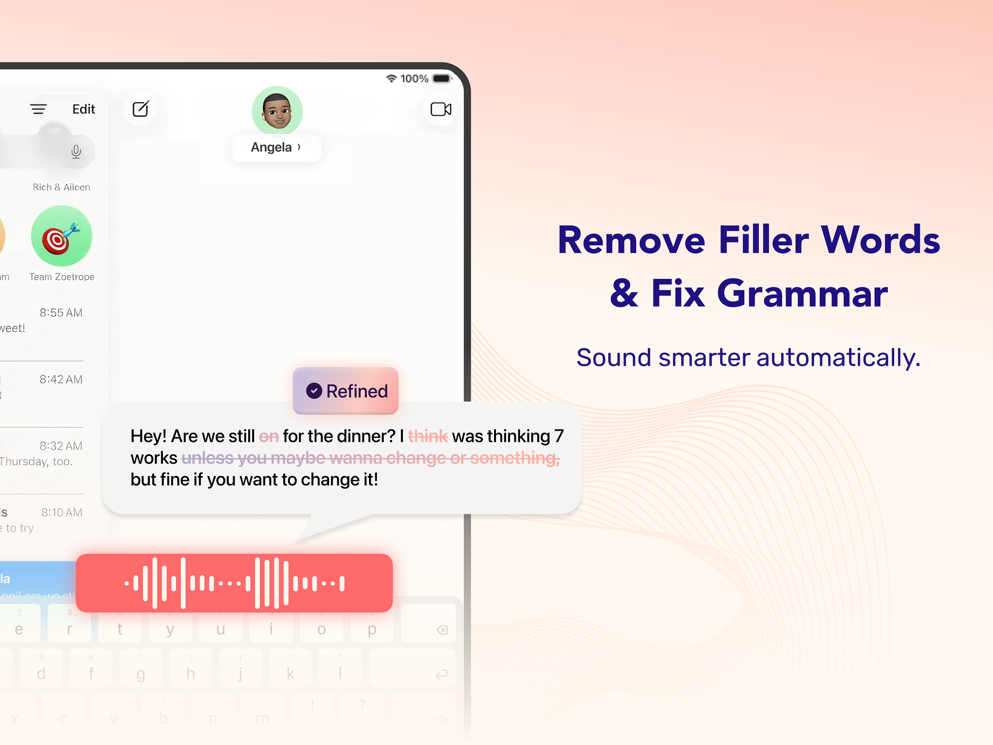 Remove Filler Words & Fix Grammar
