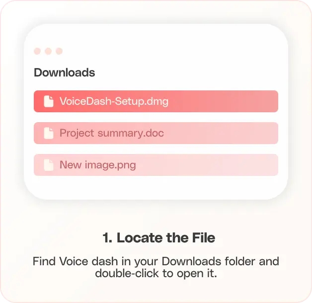 Locate Voicedash file