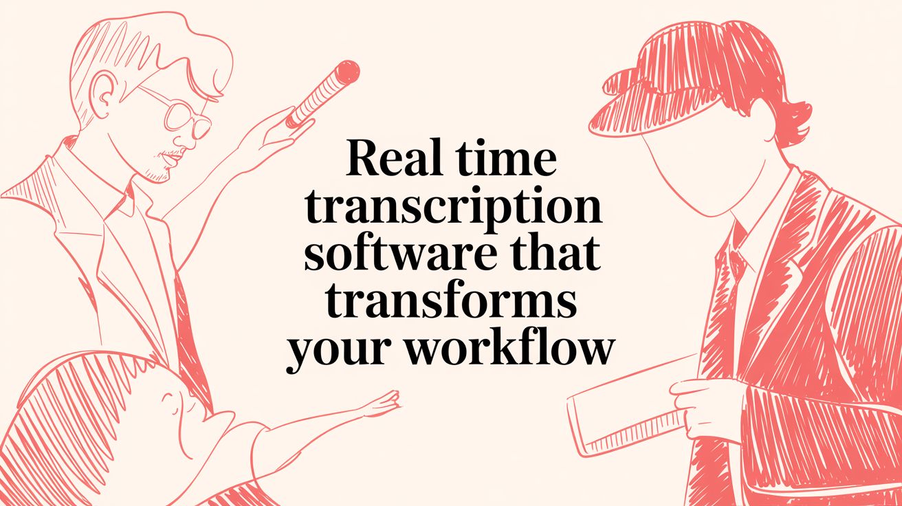 real time transcription software workflow