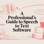 speech to text software tech illustration