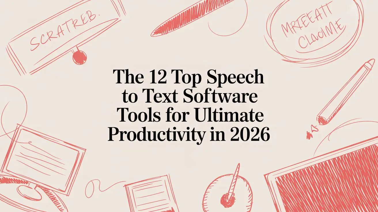 top speech to text software productivity sketch