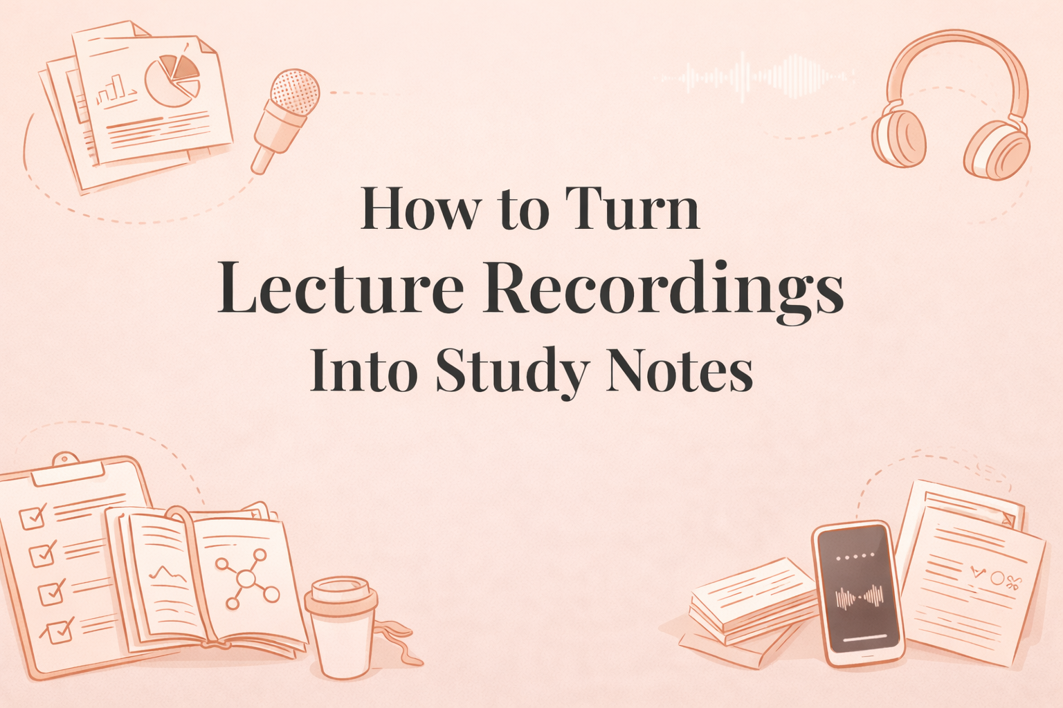 lecture recordings to notes