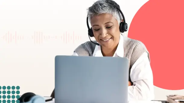 Picture of a woman customer support