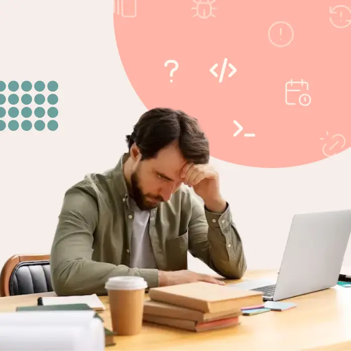Male Frustrated Developer