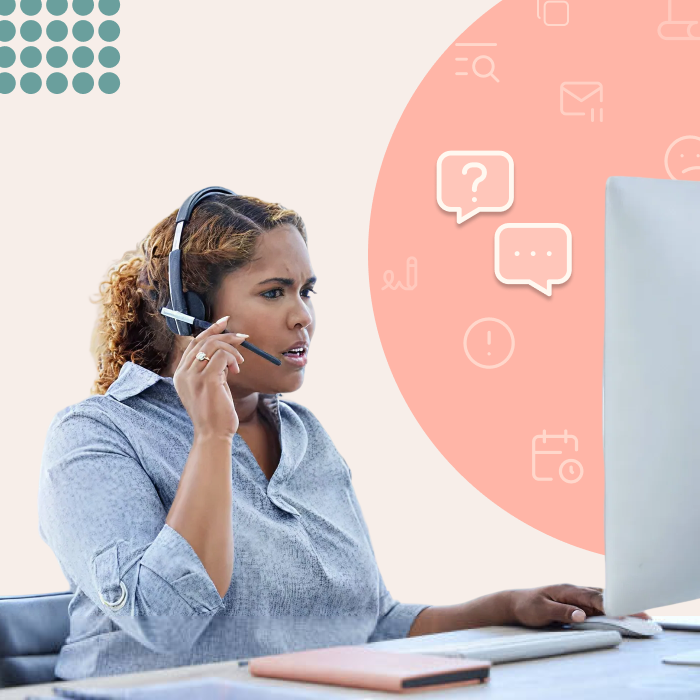 Picture of a woman customer support