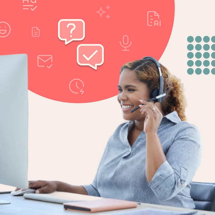 Picture of a woman customer support