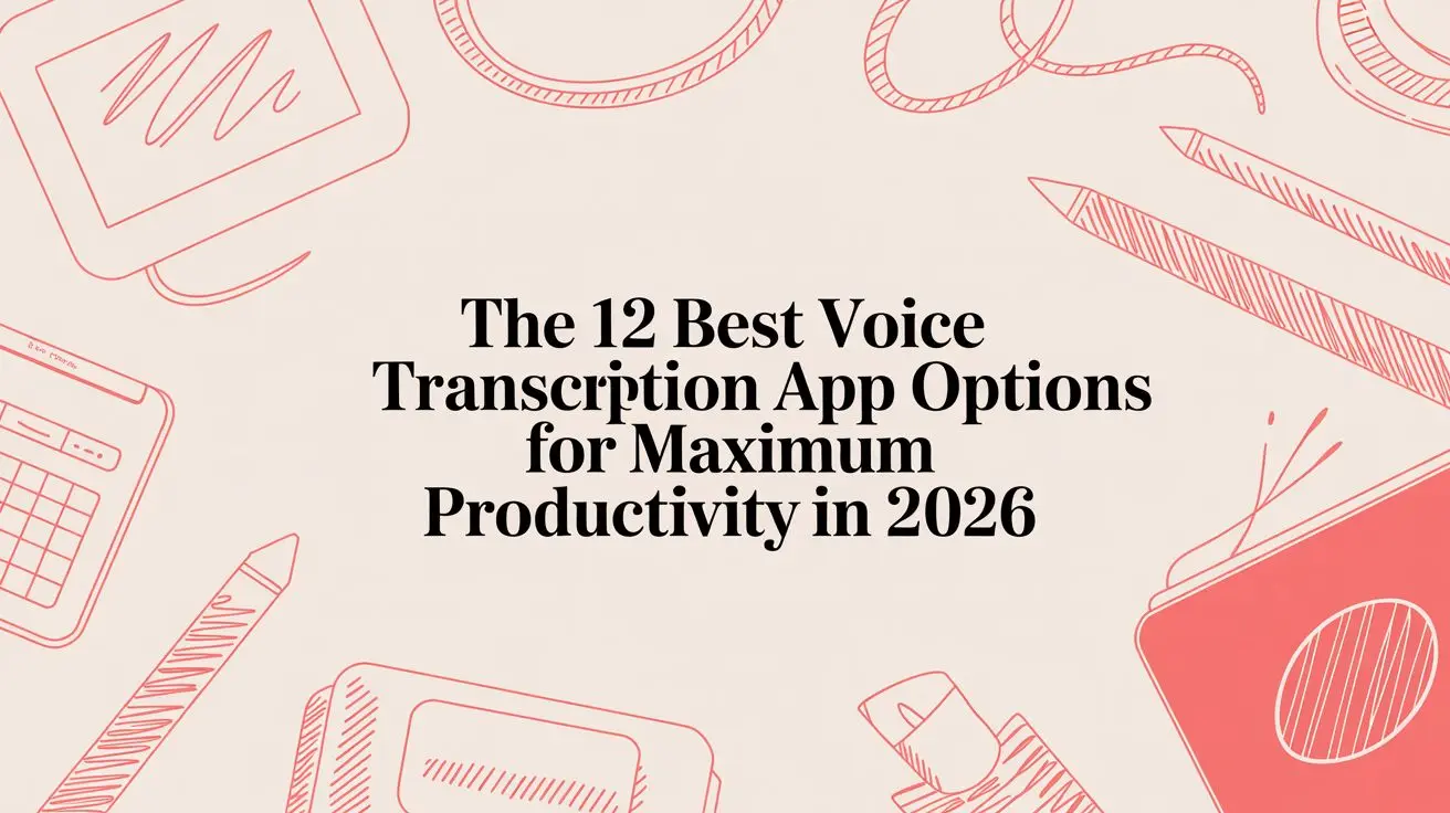 best voice transcription app productivity graphic