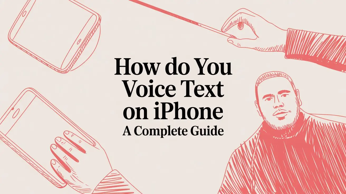 how do you voice text on iphone voice