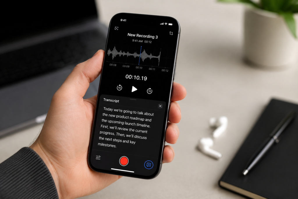 How to Transcribe Apple Voice Memos on iPhone