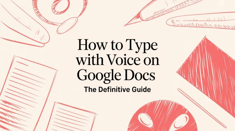 The Hidden Cost of Typing All Day and Why Knowledge Work Feels Harder Than It Should 7 How to Type With Voice on Google Docs The Definitive Guide