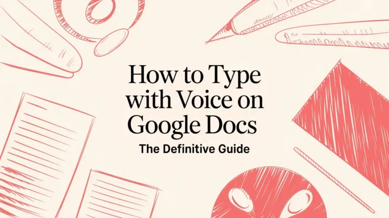 The Hidden Cost of Typing All Day and Why Knowledge Work Feels Harder Than It Should 7 How to Type With Voice on Google Docs The Definitive Guide