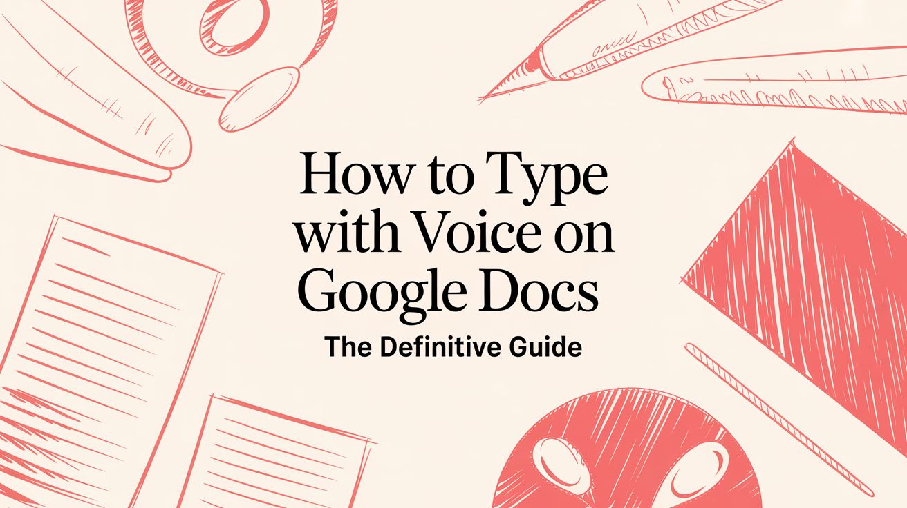 how to type with voice on google docs voice typing