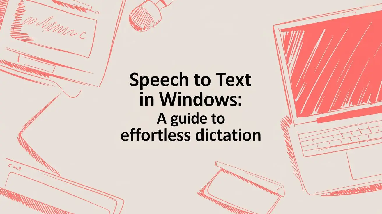 Speech to Text in Windows A Guide to Effortless Dictation 1 speech to text in windows digital dictation