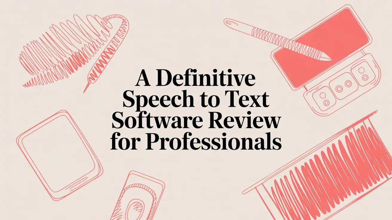 speech to text software review tech tools