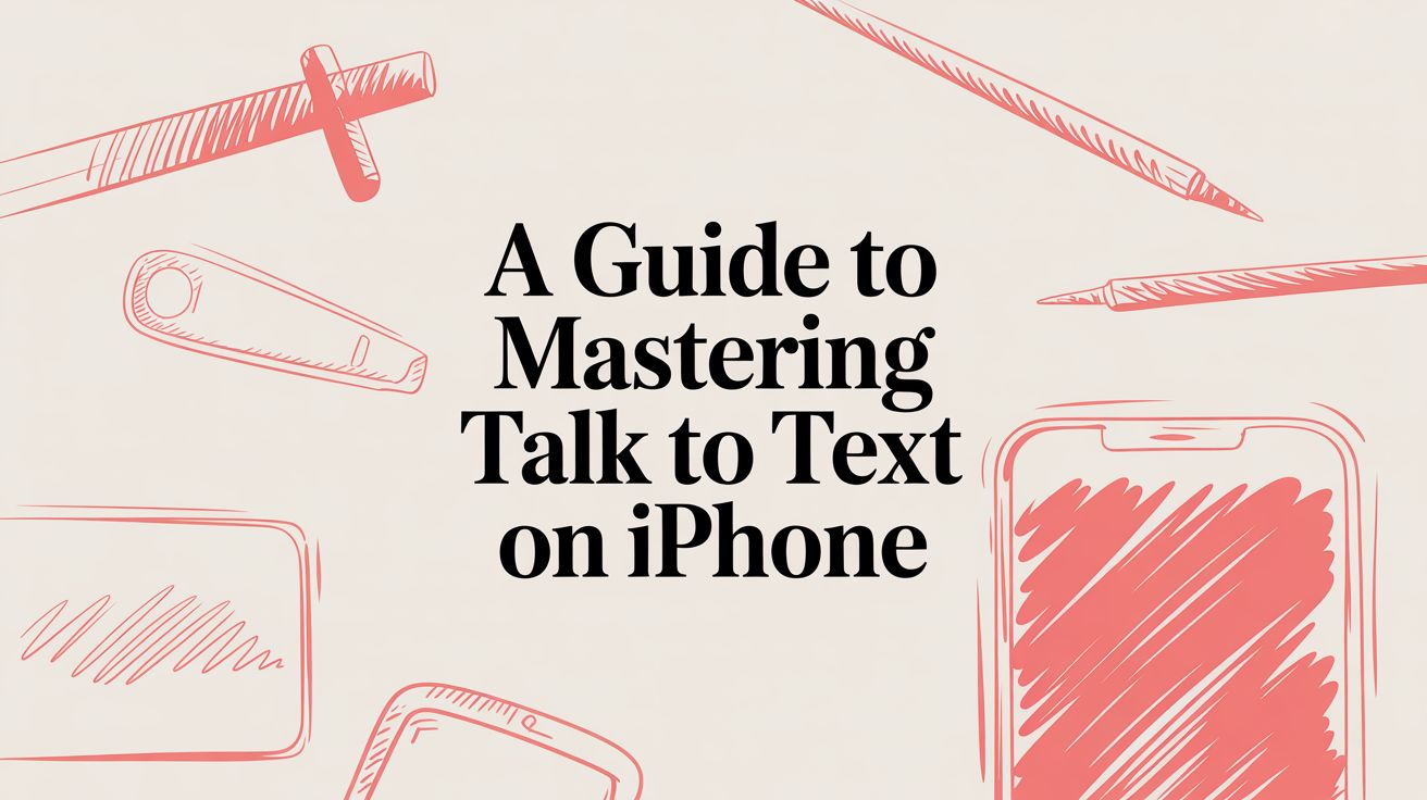 talk to text on iphone tech sketches