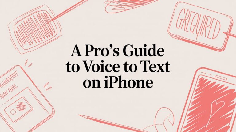 Voice to Text on iPhone: Complete Guide to Enable, Use & Fix Dictation in 2026