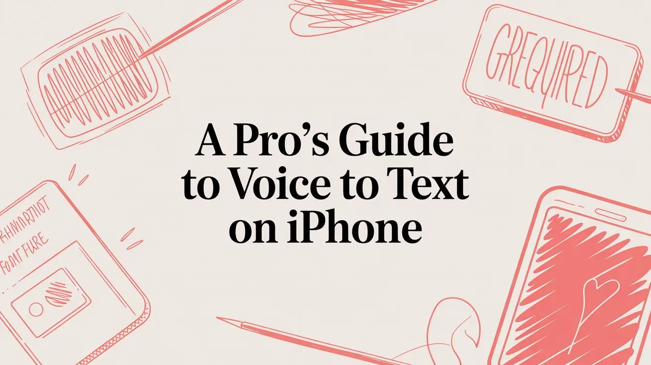 Voice to Text on iPhone: Complete Guide to Enable, Use & Fix Dictation in 2026 1 voice to text on iphone illustrated guide