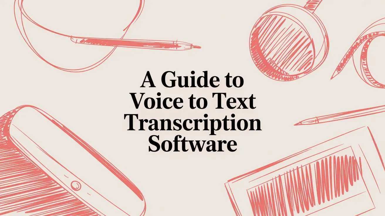 voice to text transcription software transcription guide