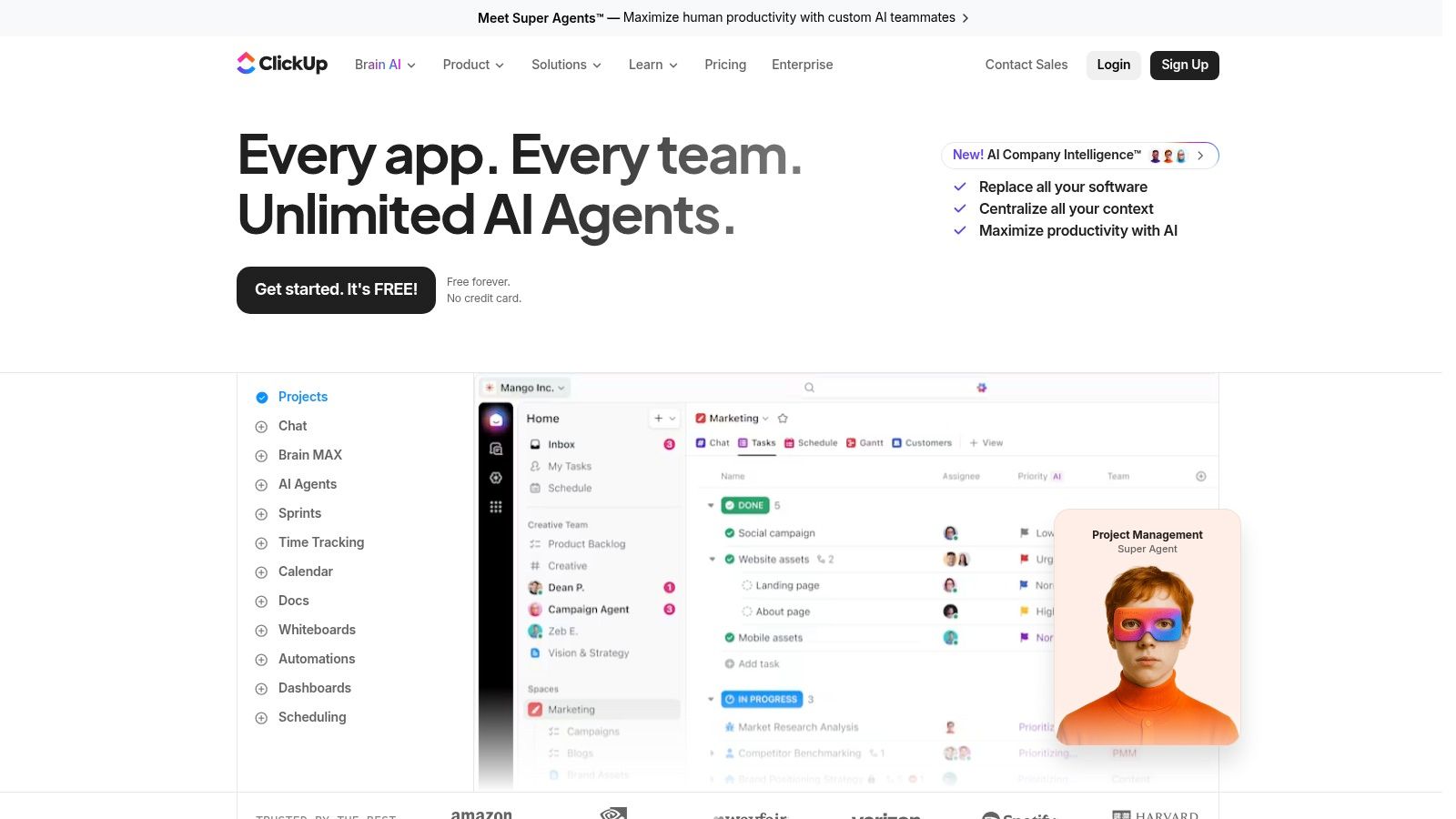 12 Best AI Tools for Managers to Boost Productivity in 2026 7 ClickUp with Brain AI and Everything AI