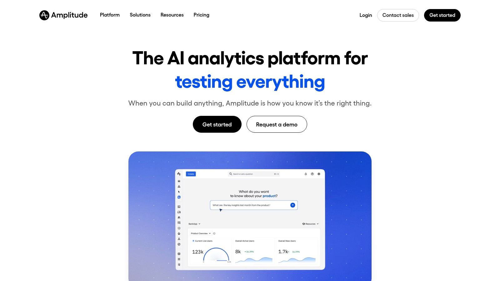 Amplitude (Analytics + AI Data Assistant)