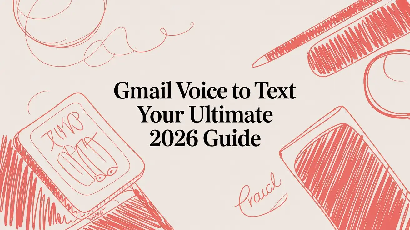 gmail voice to text doodle art