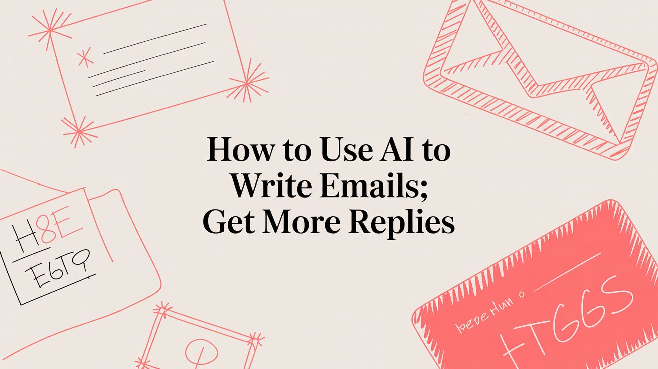 how to use ai to write emails email illustration