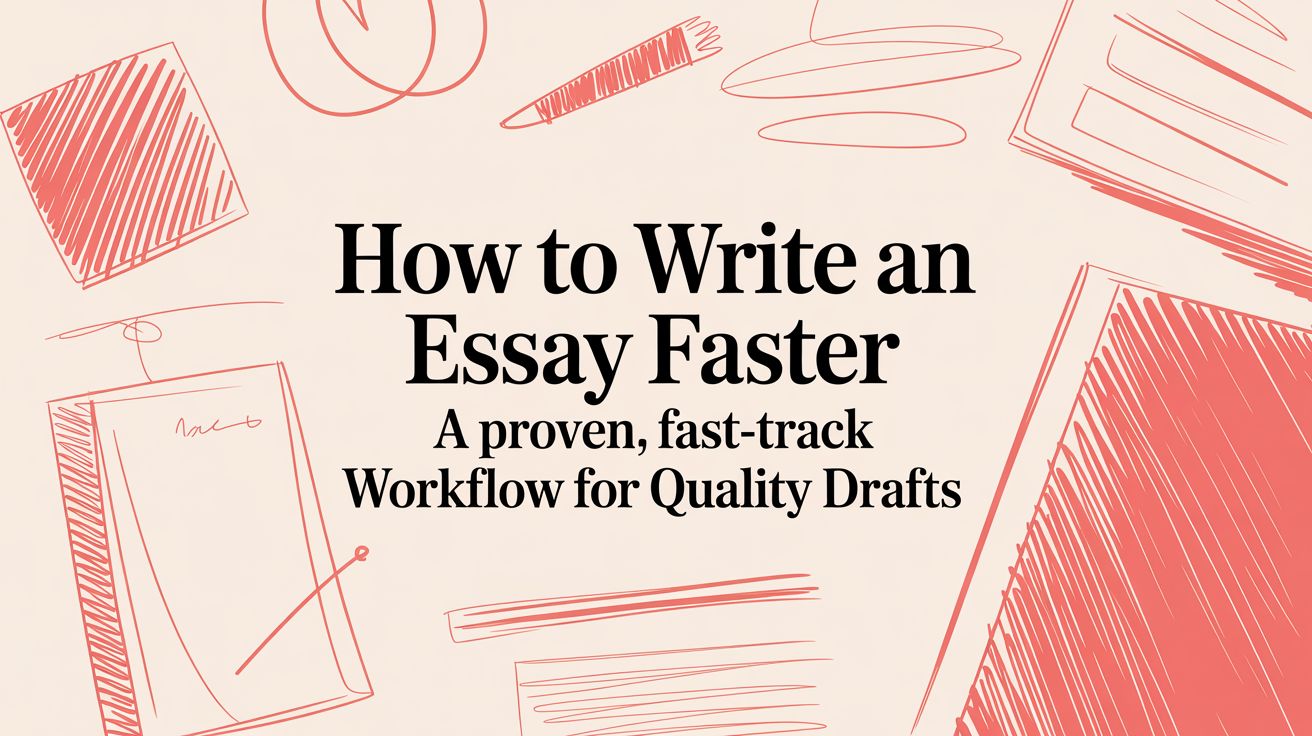 how to write an essay faster essay writing