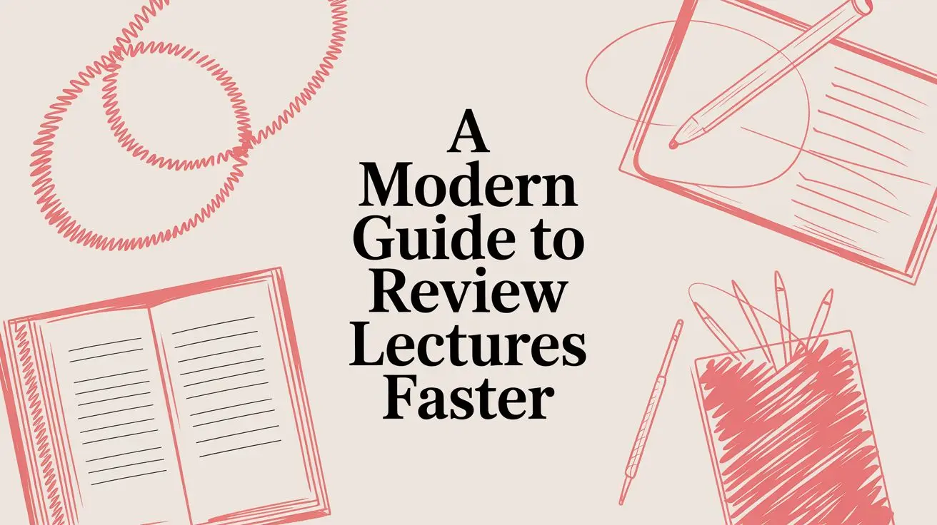 review lectures faster study materials