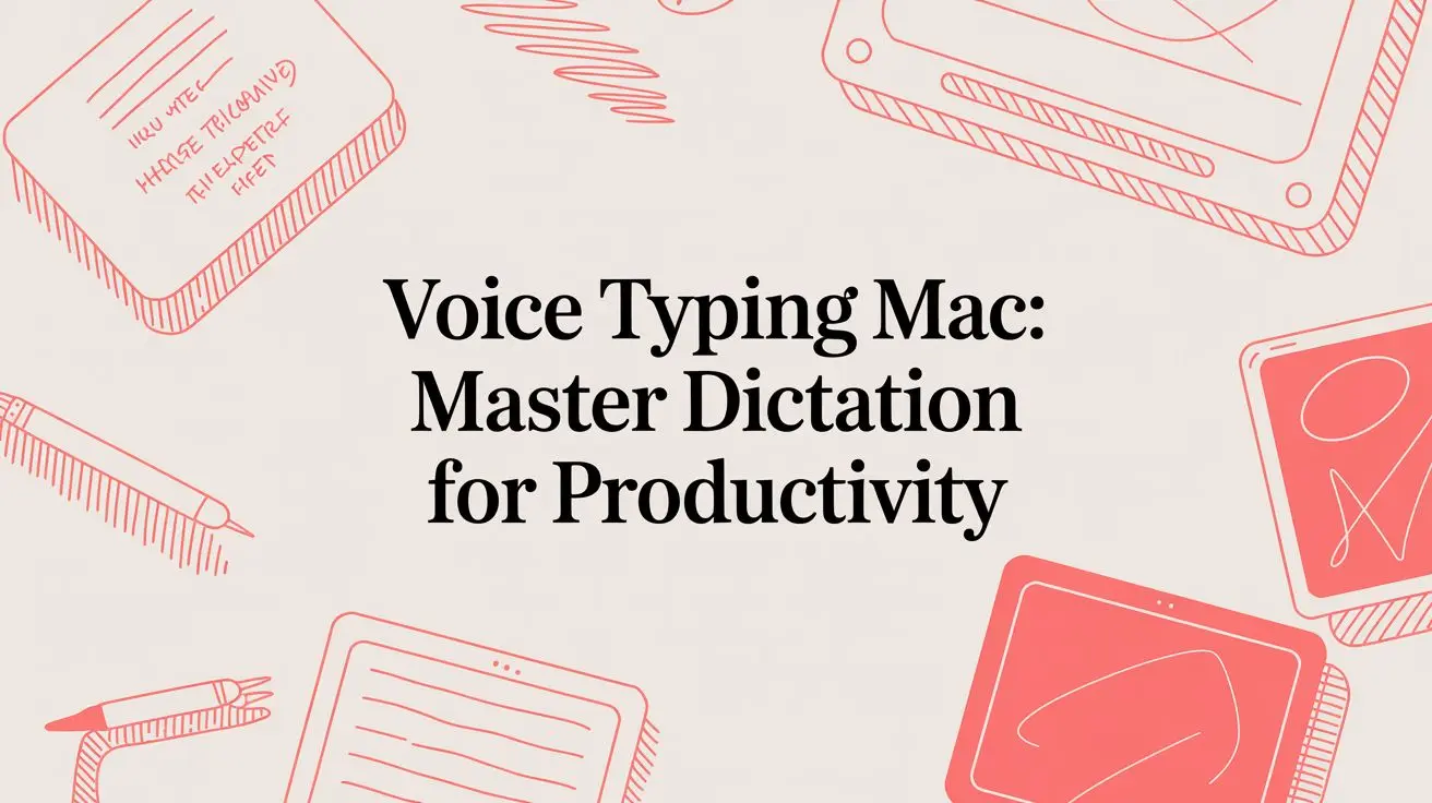 voice typing mac productivity tech