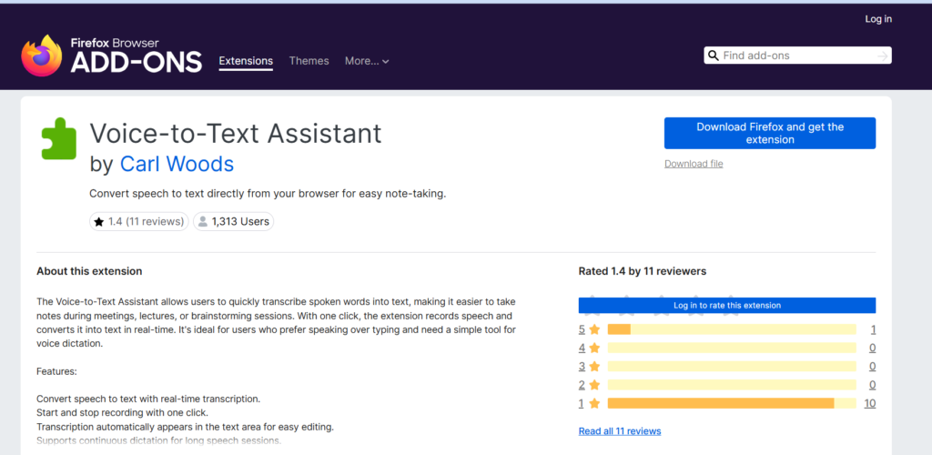 Firefox Speech to Text: Best Extensions & Tools 4 firefox add ons seech to text extension