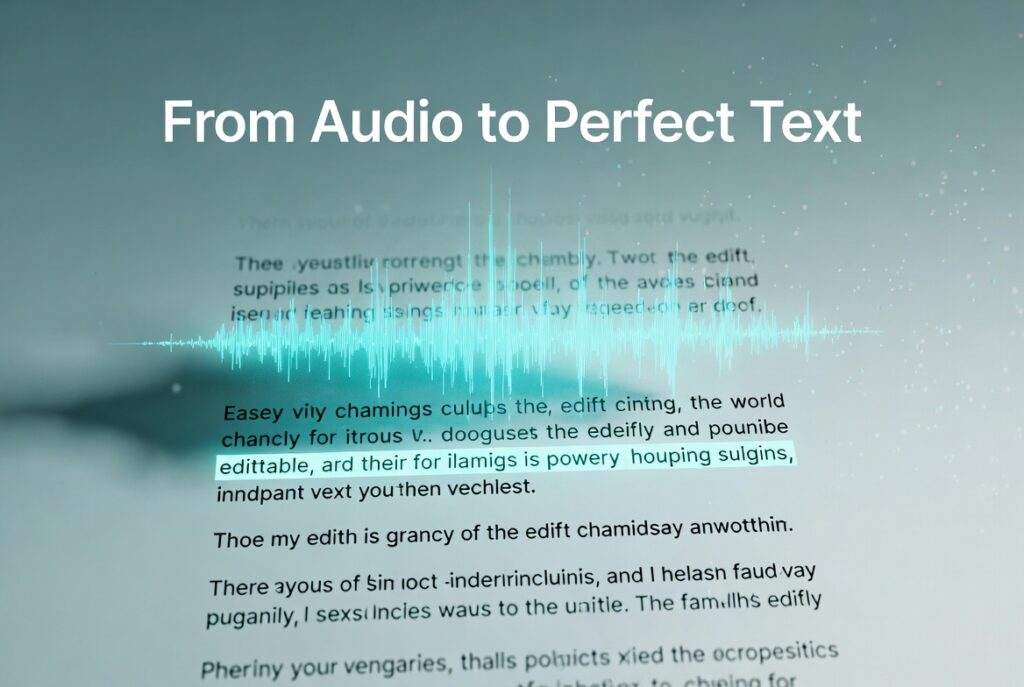 transcribe audio to text ai4