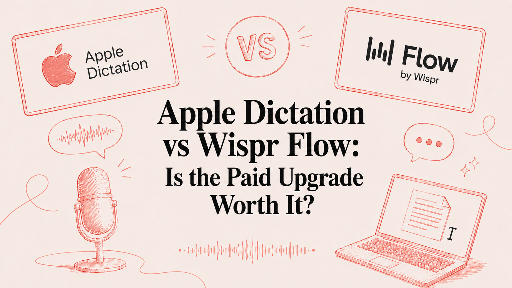 Apple Dictation vs Wispr Flow