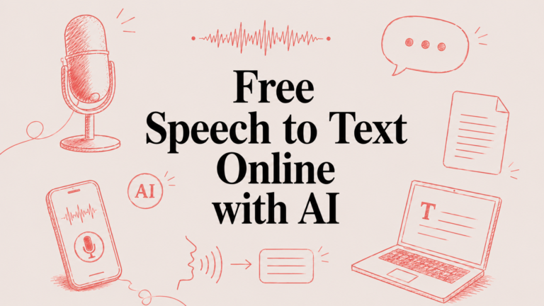 Free Speech to Text Online with AI