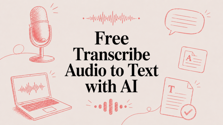 Free Transcribe Audio to Text with AI