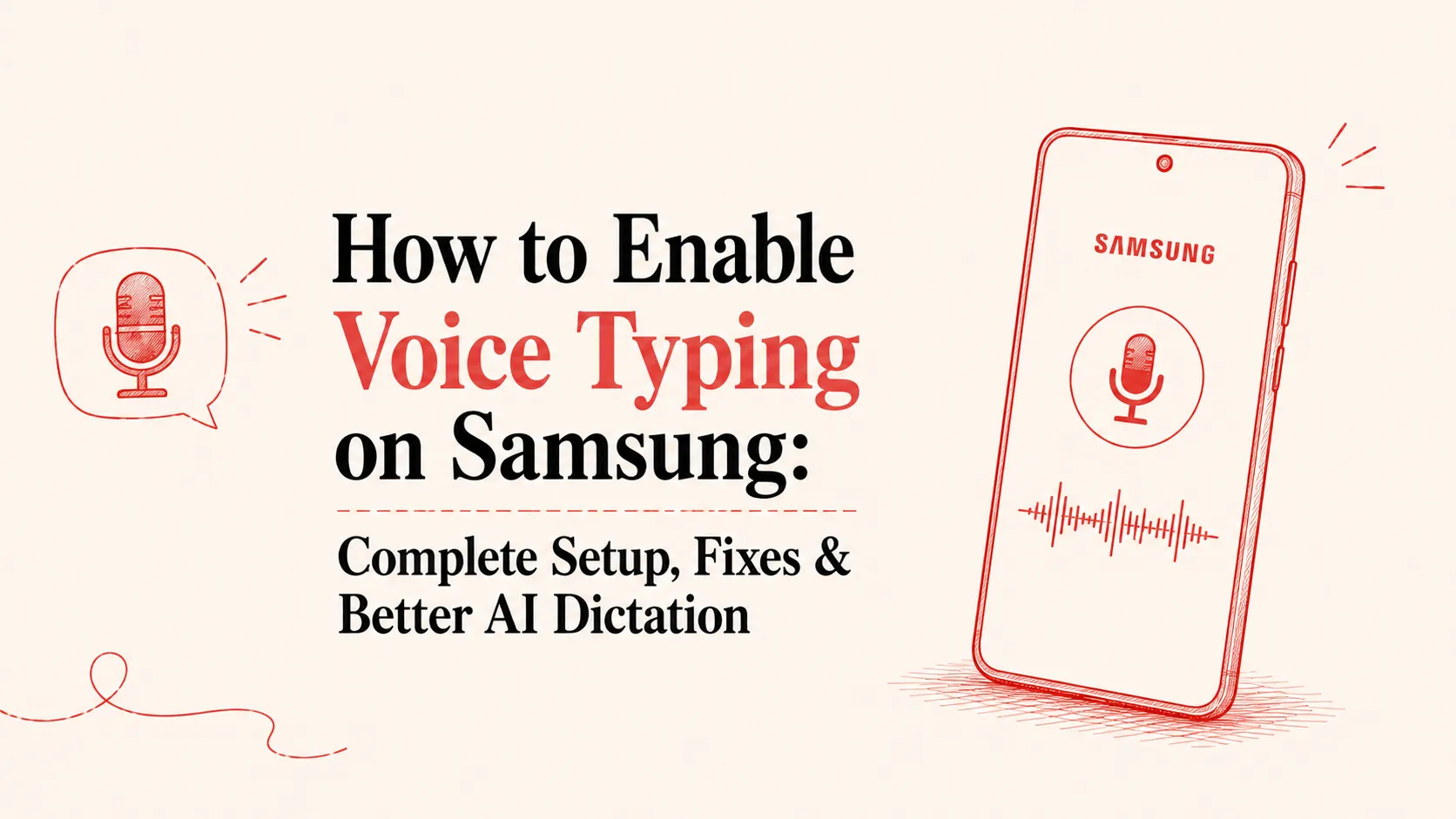 how to enable voicetyping on samsung