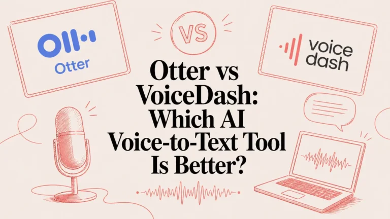 Otter vs VoiceDash: Which AI Voice-to-Text Tool Is Better?