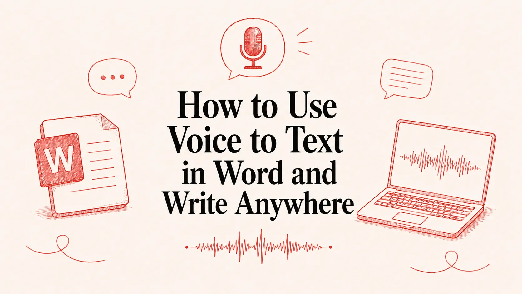 How to Use Voice to Text in Word and Write Anywhere
