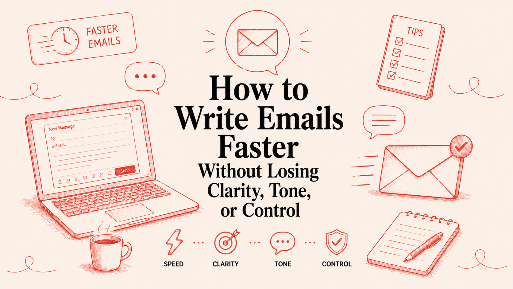 how to write email faster