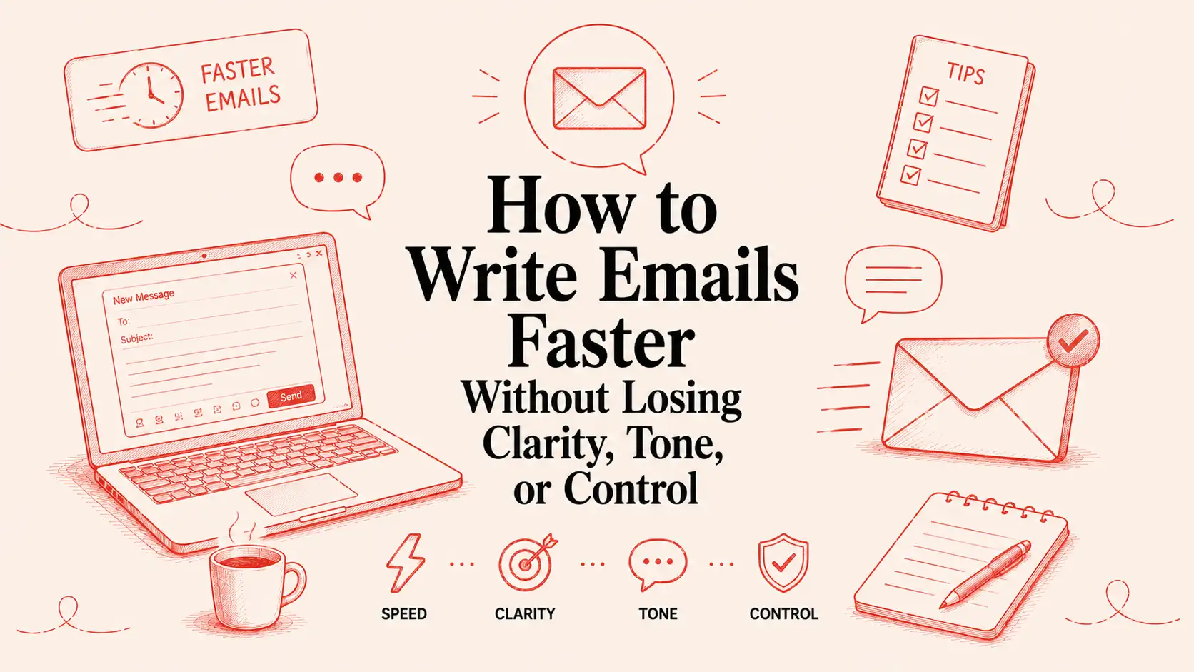 how to write email faster
