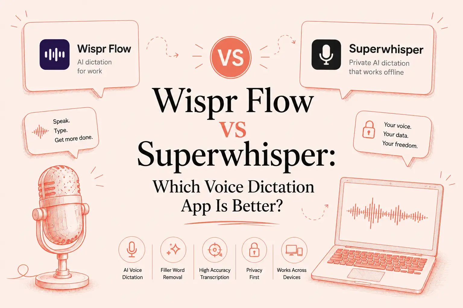 Wispr Flow vs Superwhisper