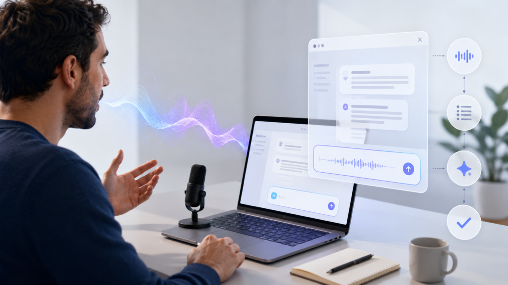 Claude Voice Input in 2026: Voice Typing Guide 2 Comparison of Claude Voice Mode, mobile dictation, Quick Entry, Claude Code voice input, and system-wide voice typing.