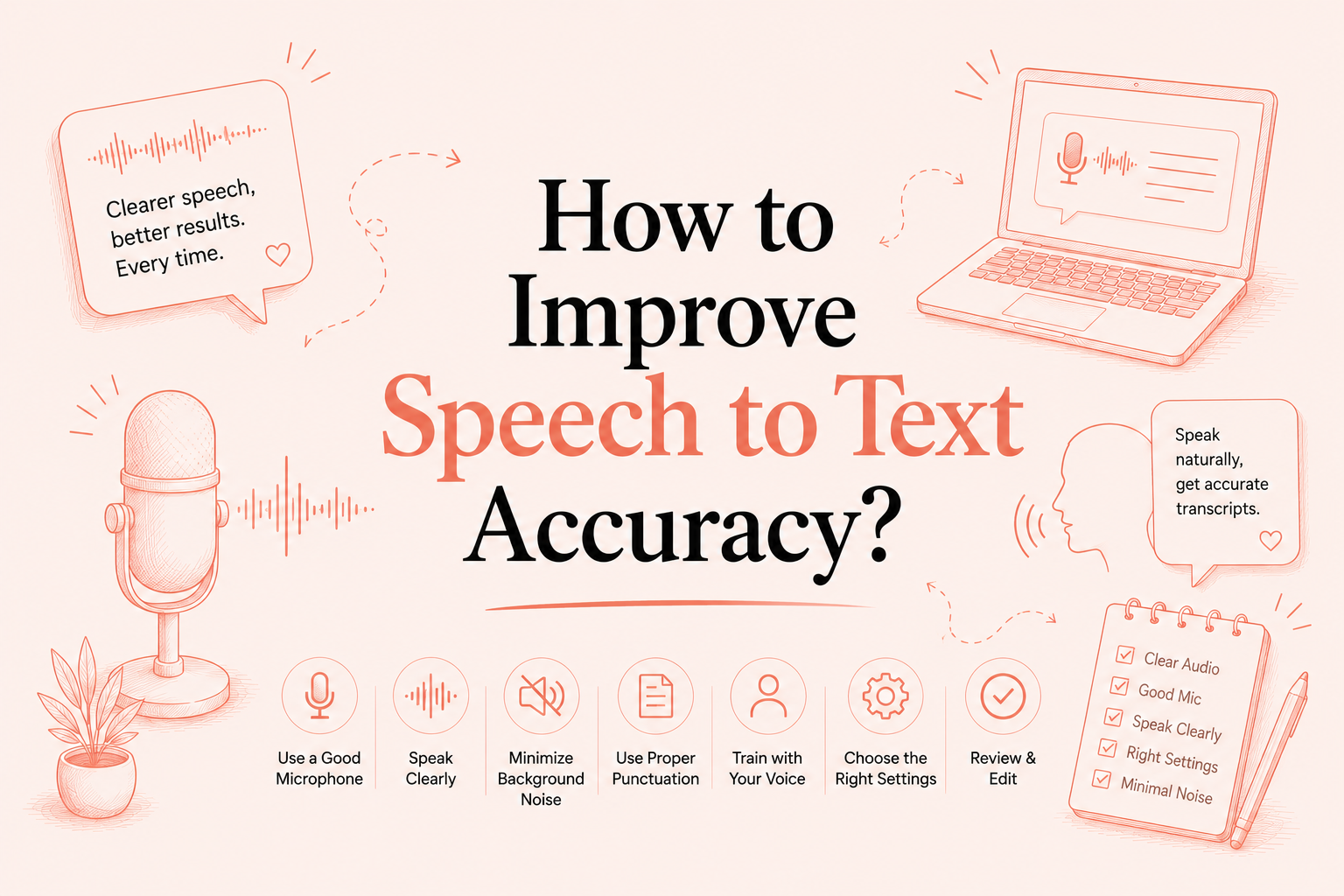 how to improve speech to text accuracy