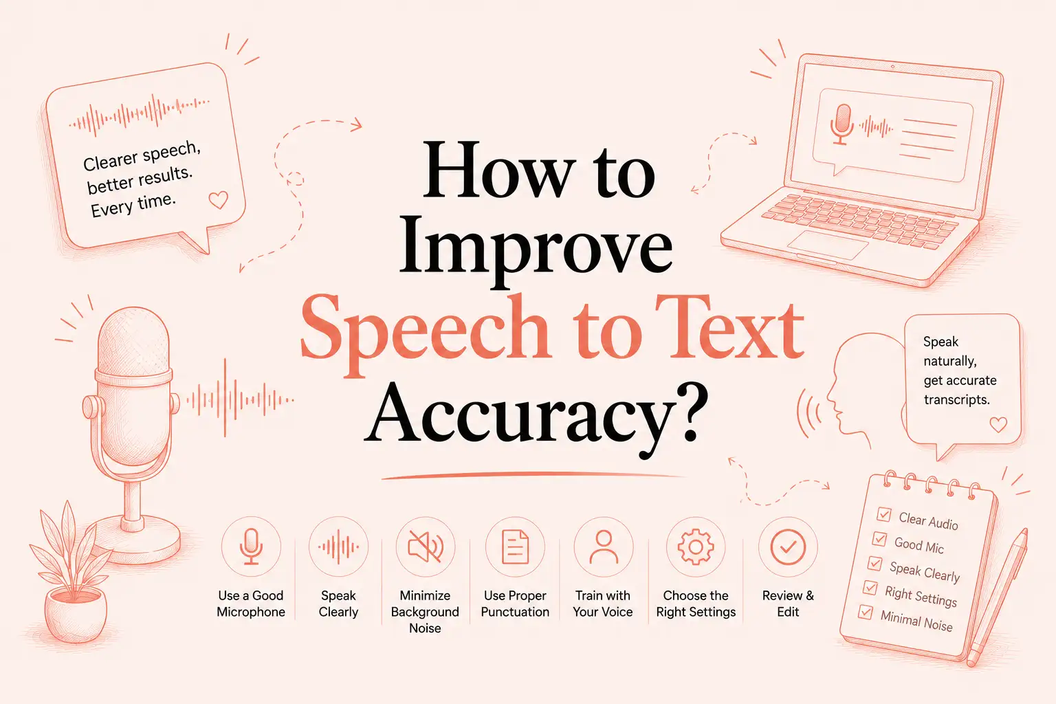 how to improbe speech to text accuracy