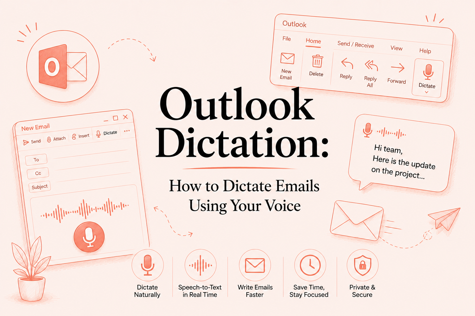 outlook dictation