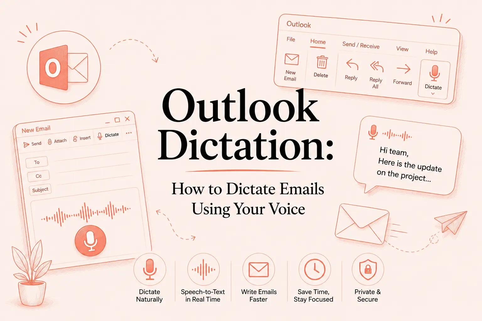 outlook dictation