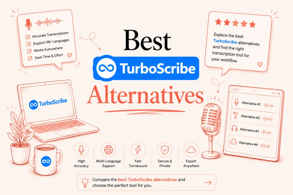 7 Best TurboScribe Alternatives in 2026: Compared 1 Best TurboScribe Alternatives1