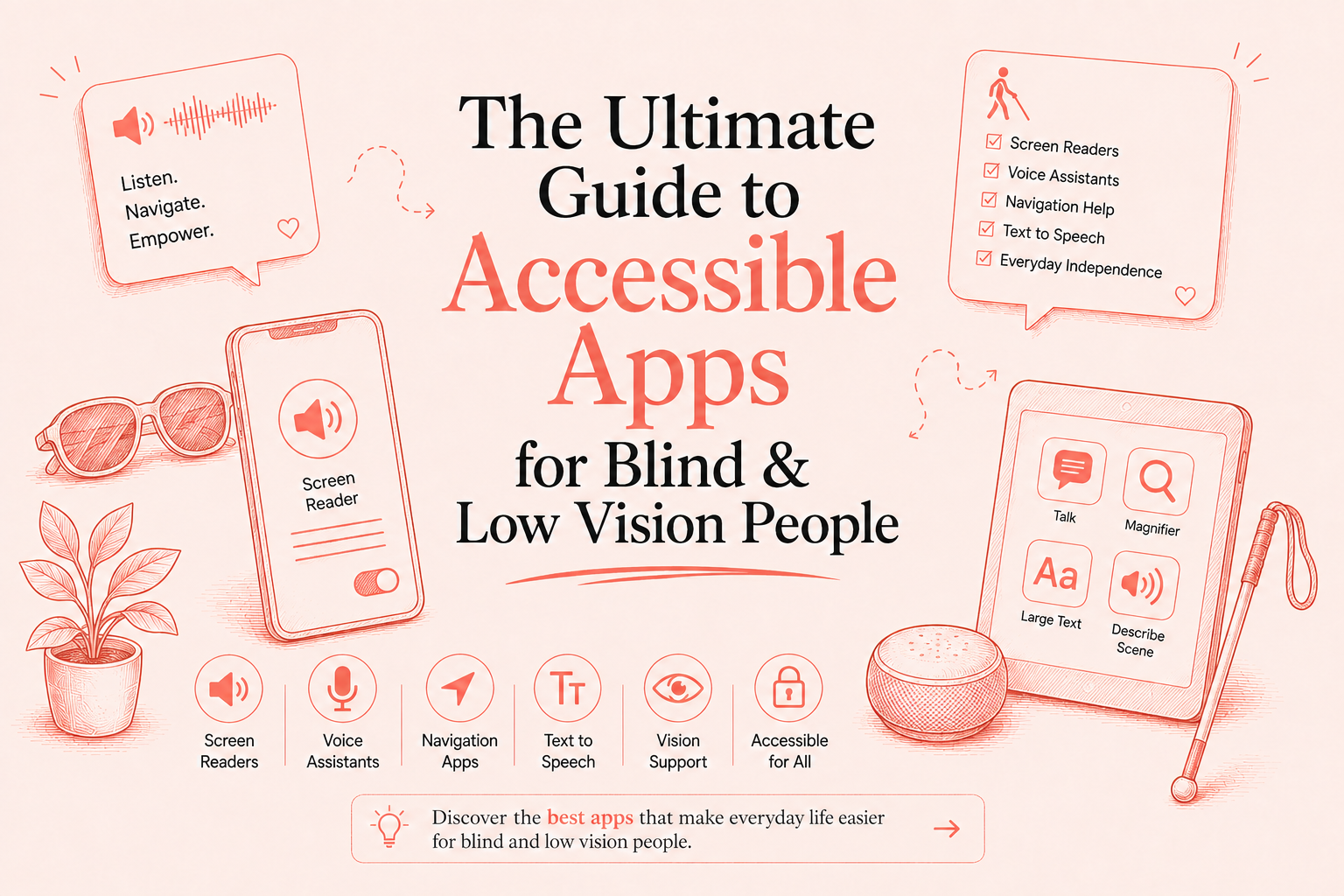 برای The Ultimate Guide to Accessible Apps for Blind & Low Vision People