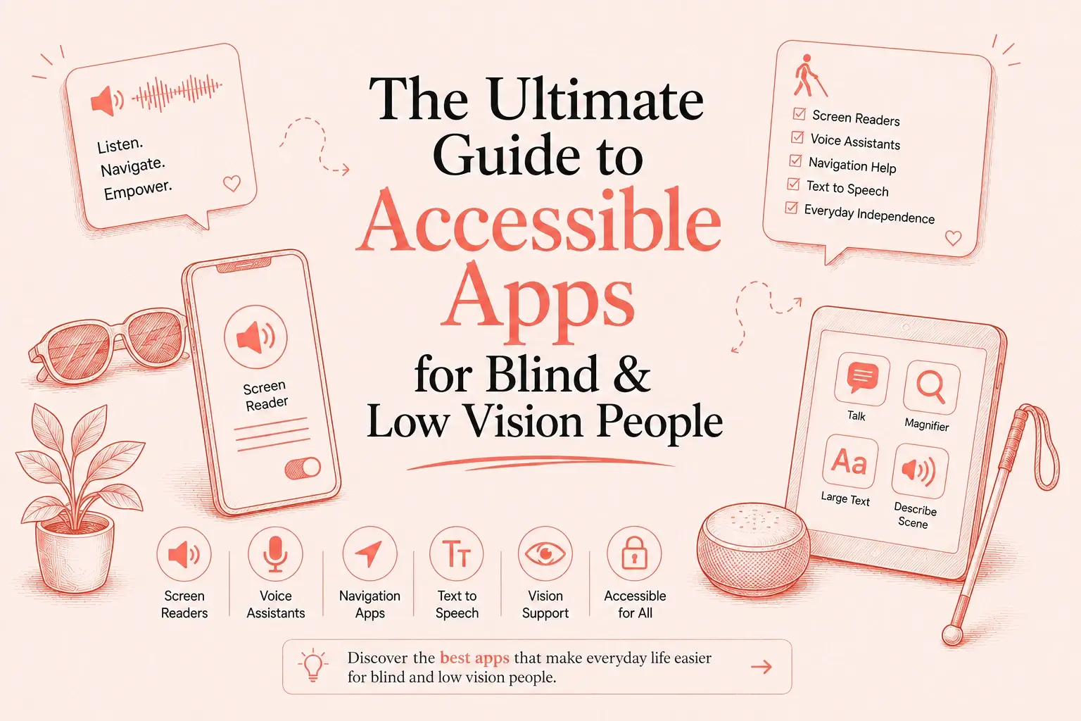 The Ultimate Guide to Accessible Apps for Blind Low Vision People