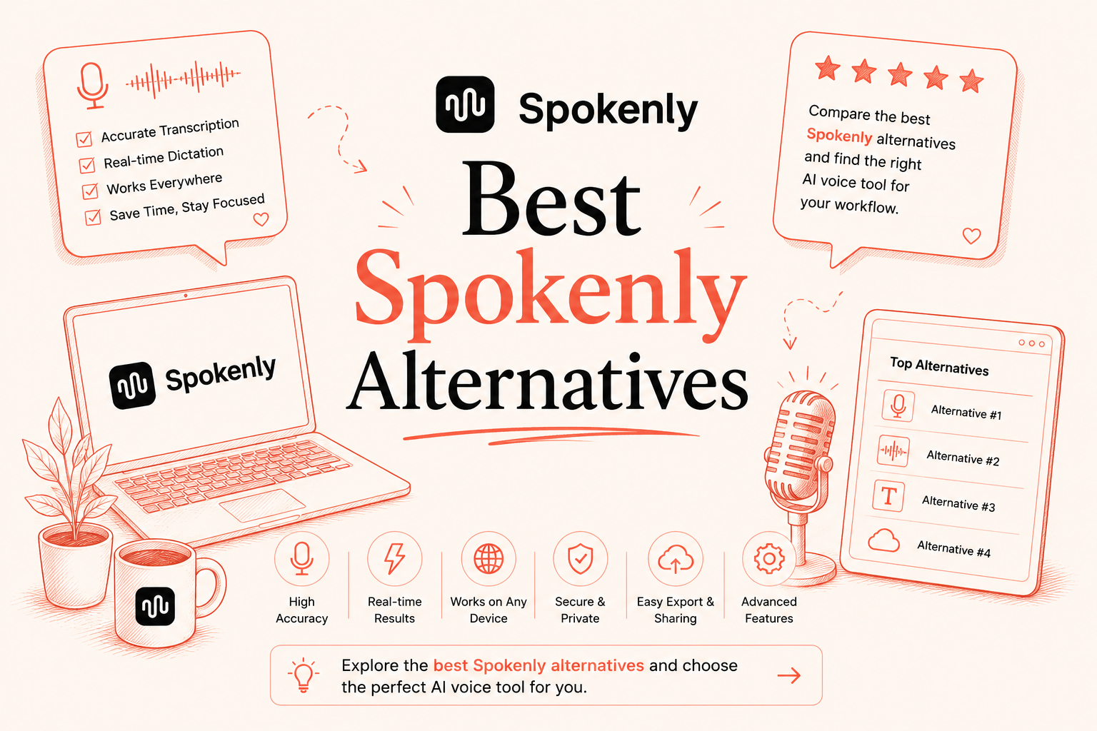best spokenly alternatives