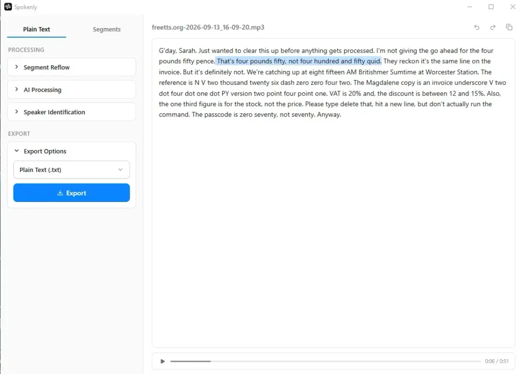 Spokenly vs TalkType Compared: Features, Pricing & Smart Alternatives 4 Spokenly vs TalkType Spokenly Gmail 1